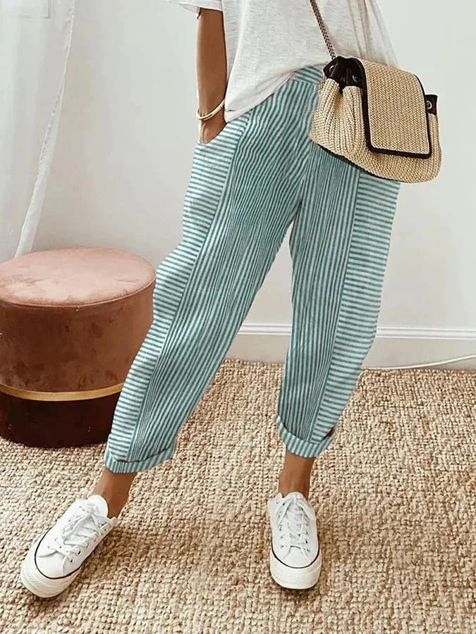 Lore | Leichte Freizeithose mit elastischem Bund für Frühling & Sommer