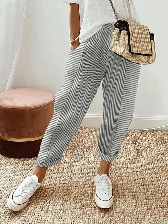 Lore | Leichte Freizeithose mit elastischem Bund für Frühling & Sommer