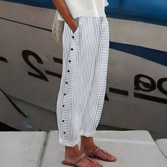 Sandrine | Leichte Damenhose mit elastischem Bund