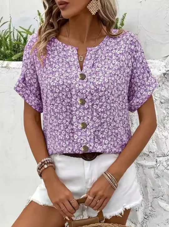 Jelena | Luftiges Blumen-Top für Frühling & Sommer