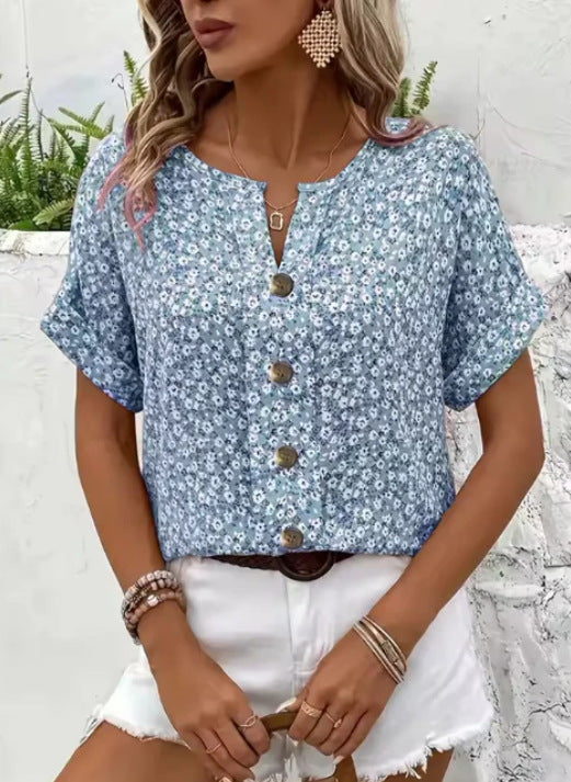 Jelena | Luftiges Blumen-Top für Frühling & Sommer