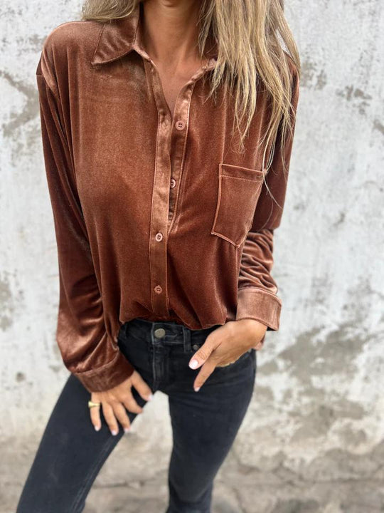 Fleur | Elegantes Hemd aus Samt