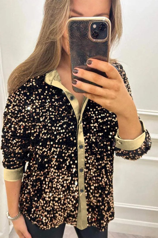 Ciara | Funkelndes Shirt mit Glitzereffekt
