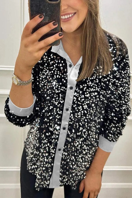 Ciara | Funkelndes Shirt mit Glitzereffekt