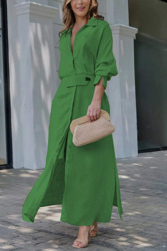 Jeanette | Luftiges Maxikleid mit schmeichelndem V-Ausschnitt