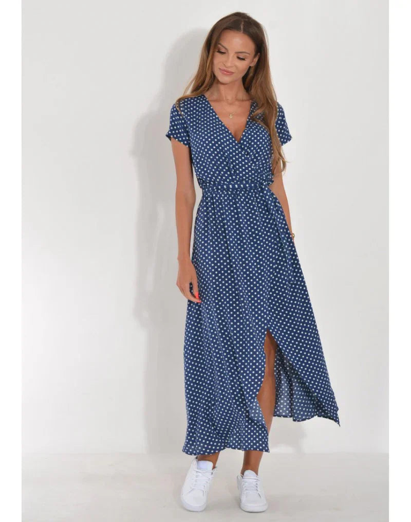 Sigrid | Elegantes Kleid mit femininer V-Ausschnitt-Silhouette