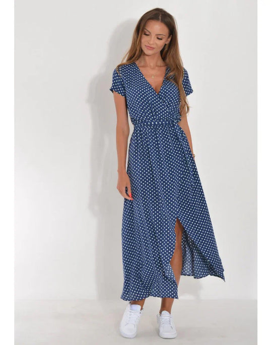 Sigrid | Elegantes Kleid mit femininer V-Ausschnitt-Silhouette