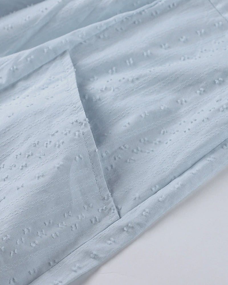 Mira | Luftiges Strandkleid mit V-Ausschnitt und Ärmeln