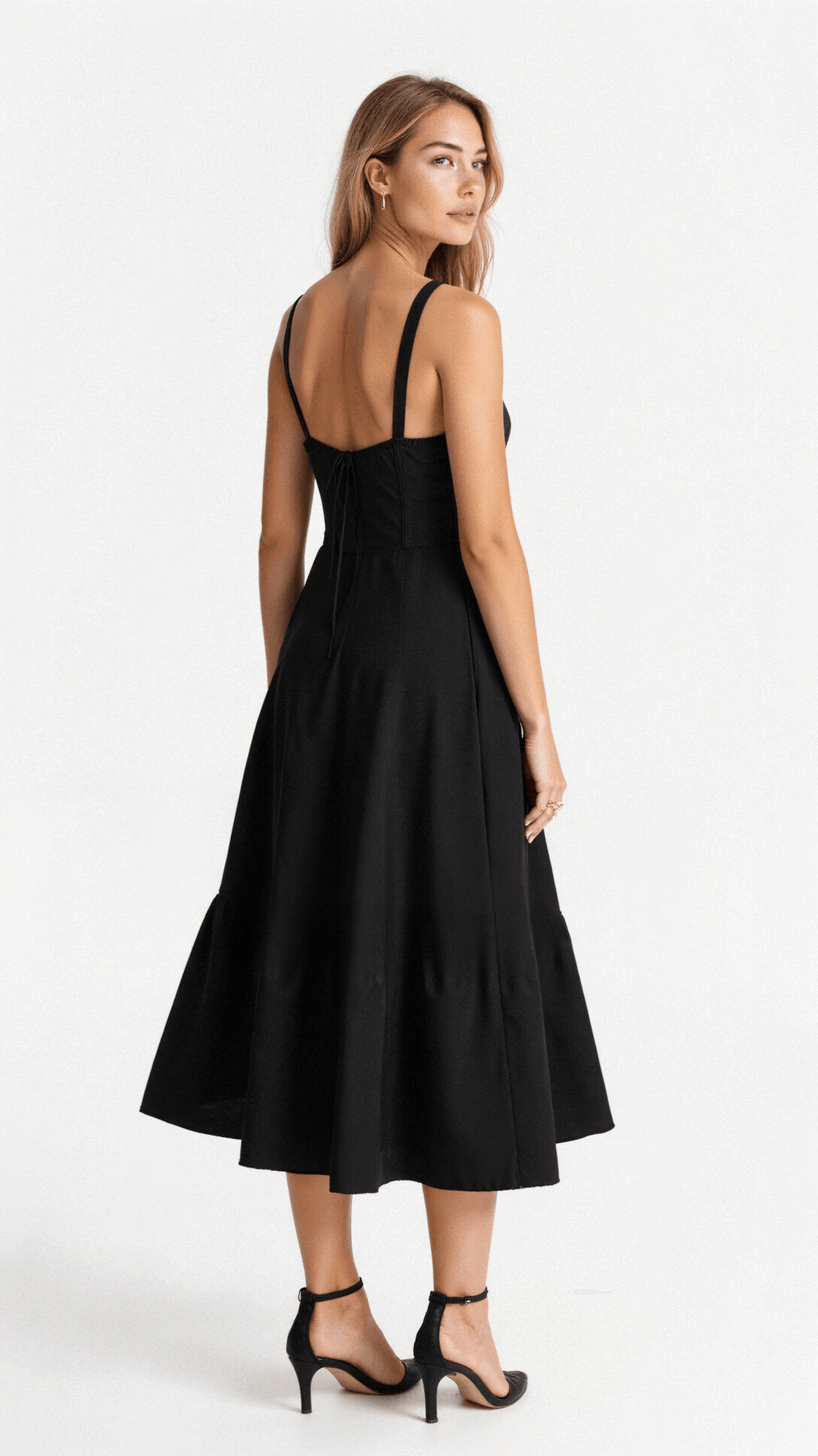 Kiana | Korsett Midikleid mit fließendem Rock