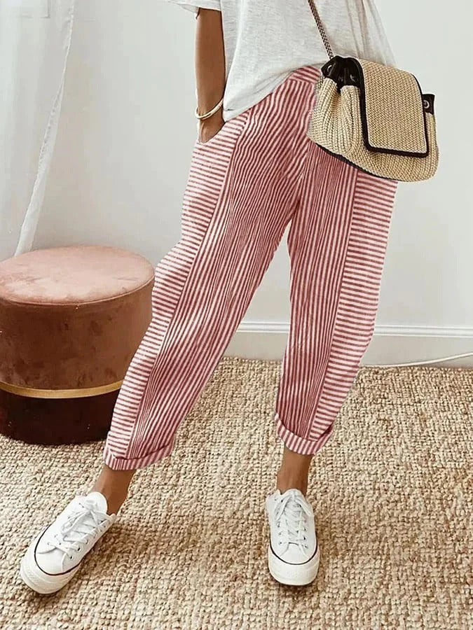 Lore | Leichte Freizeithose mit elastischem Bund für Frühling & Sommer