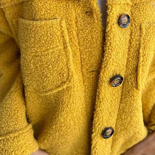 Luna | Kurze Wolljacke mit Reverskragen