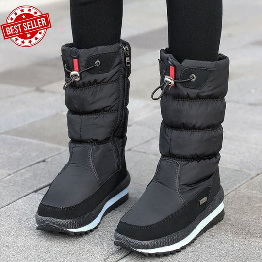 Sofie | Halbfrei und wasserdichte Schneestiefel mit Kunstfell