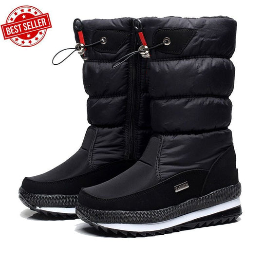 Sofie | Halbfrei und wasserdichte Schneestiefel mit Kunstfell