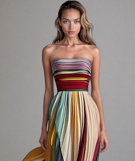 Flora | Luftiges Sommerkleid mit fließendem Schnitt & frischer Farbgebung