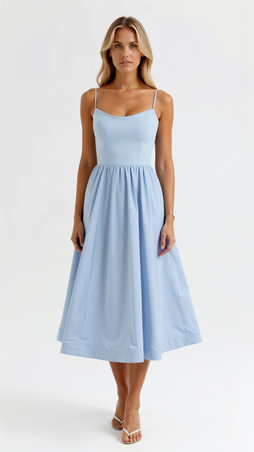Tamara | Fließendes Midikleid mit femininer Silhouette