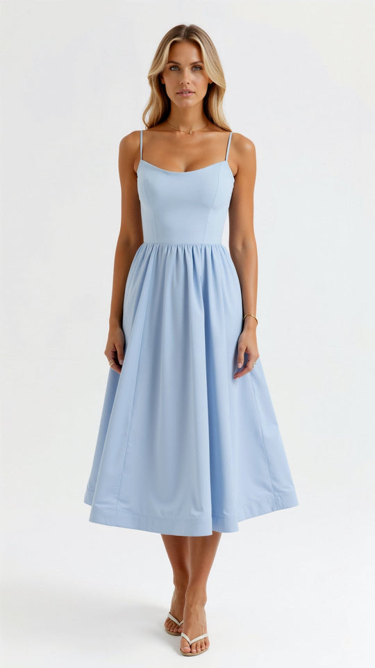 Tamara | Fließendes Midikleid mit femininer Silhouette
