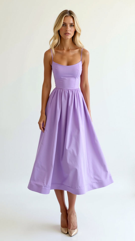 Tamara | Fließendes Midikleid mit femininer Silhouette