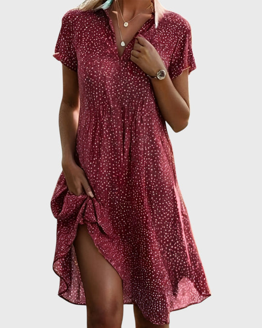 Vittoria | Polka-Dot-Kleid mit Retro-Charme und fließender Passform