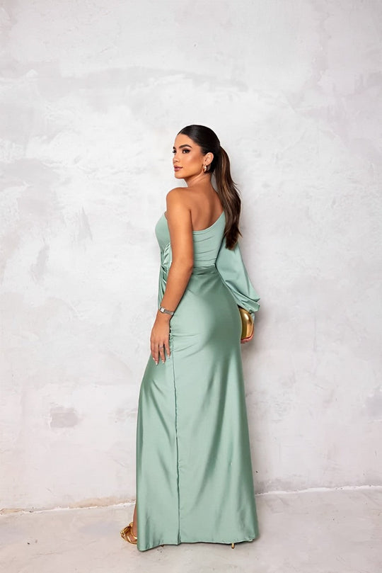 Angela | Elegantes One-Shoulder-Kleid mit femininer Silhouette
